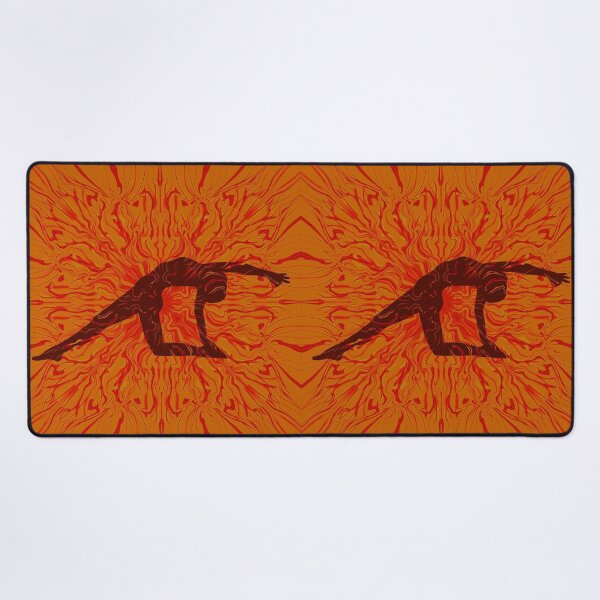 Item preview, Yoga Stretch in Orange designed and sold by JenConArt.