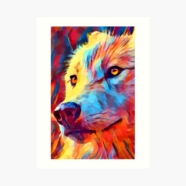 Wolf Portrait 3 Art Print