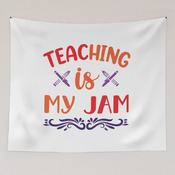 Item preview, TEACHING IS MY JAM designed and sold by SticerOcean.
