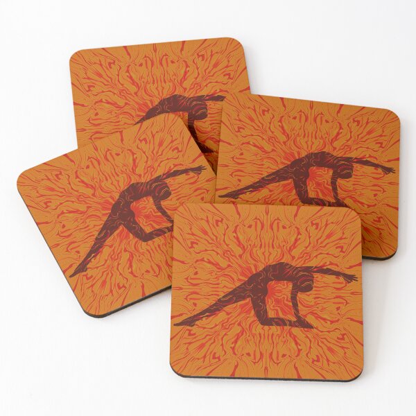 Item preview, Yoga Stretch in Orange designed and sold by JenConArt.