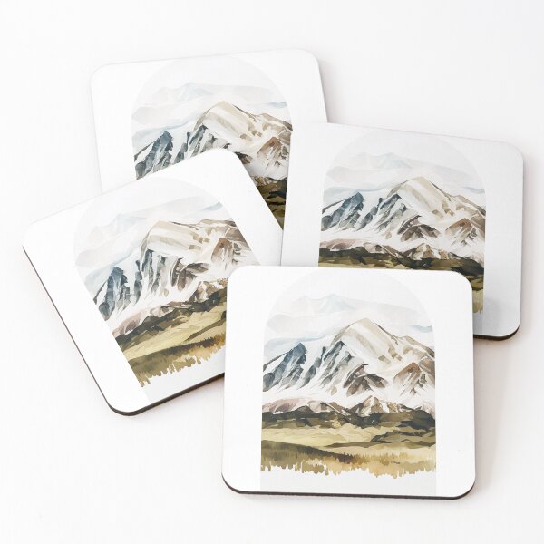 Item preview, Wrangell - St. Elias National Park Boho Watercolor Arch designed and sold by PikoApparel.