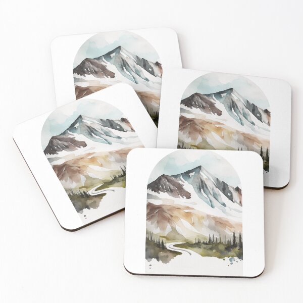 Item preview, Wrangell - St. Elias National Park Boho Watercolor Arch designed and sold by PikoApparel.