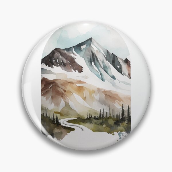 Item preview, Wrangell - St. Elias National Park Boho Watercolor Arch designed and sold by PikoApparel.