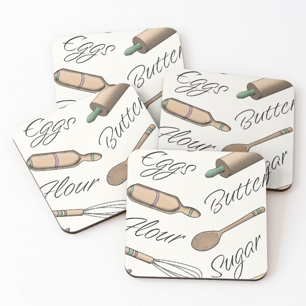 Item preview, Love to Bake Wooden Utensils Seamless Pattern Design designed and sold by CreativeDraws42.