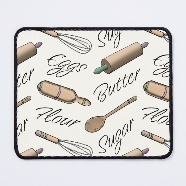 Item preview, Love to Bake Wooden Utensils Seamless Pattern Design designed and sold by CreativeDraws42.