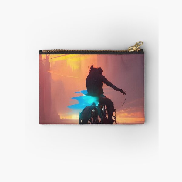 Item preview, A character on a bicycle at sunset designed and sold by brandway.