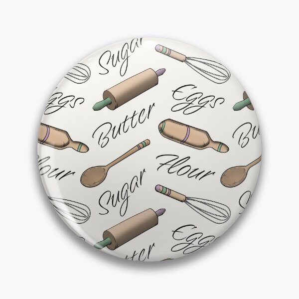 Item preview, Love to Bake Wooden Utensils Seamless Pattern Design designed and sold by CreativeDraws42.