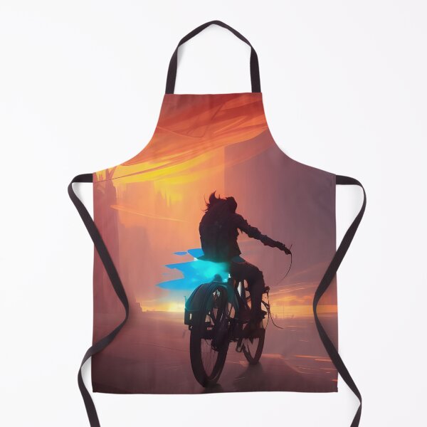 Item preview, A character on a bicycle at sunset designed and sold by brandway.