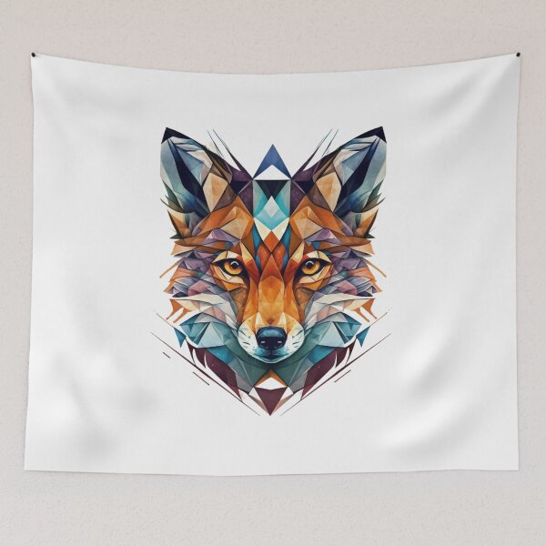 Item preview, Colorful Geometric Fox designed and sold by bigrockdesigns.