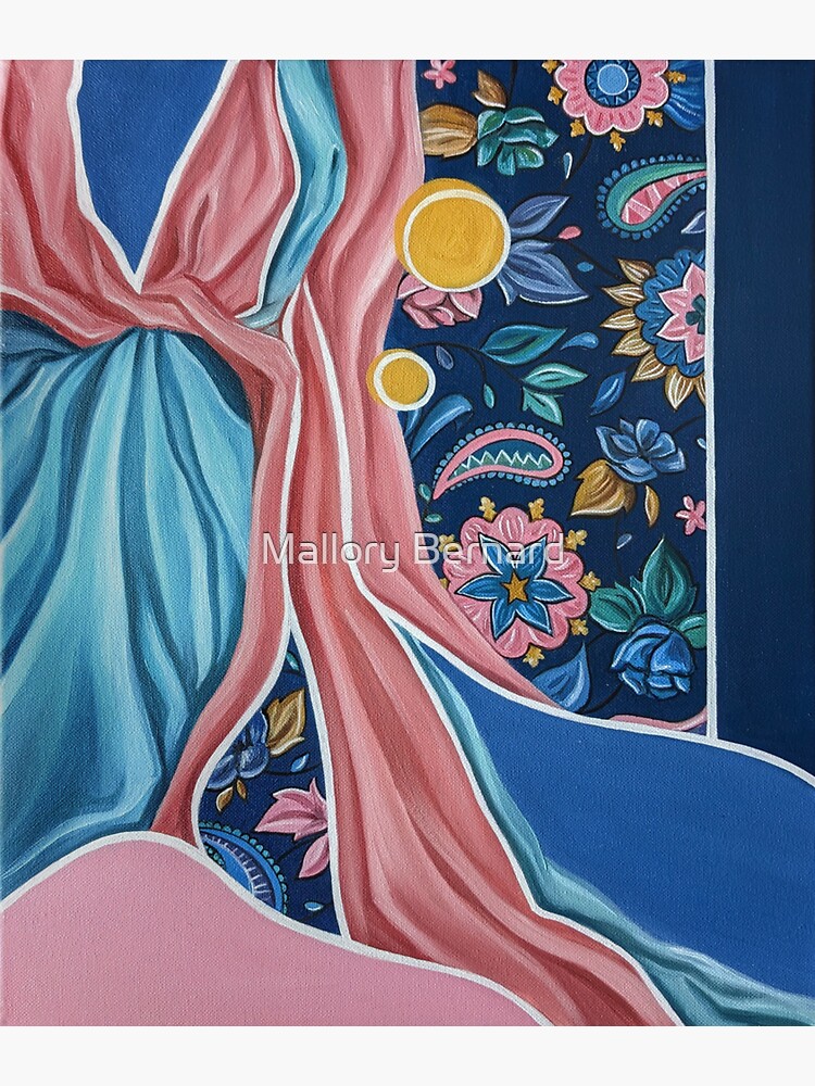 Aperçu 3 sur 3. Sticker avec l'œuvre Composition tissus et motifs couleurs créée et vendue par mallorybernard.