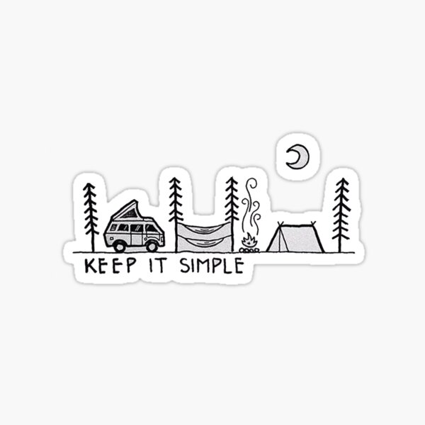 keep it simple Sticker