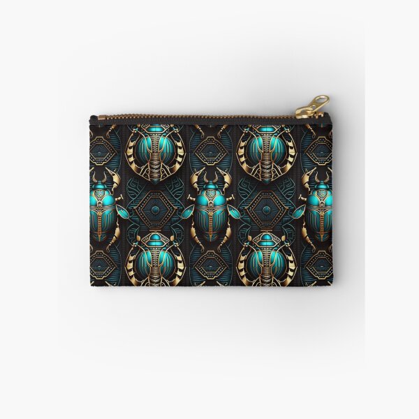 Item preview, Sacred Egyptian Scarab Beetle Fabric Textile Pattern designed and sold by Alladin7.