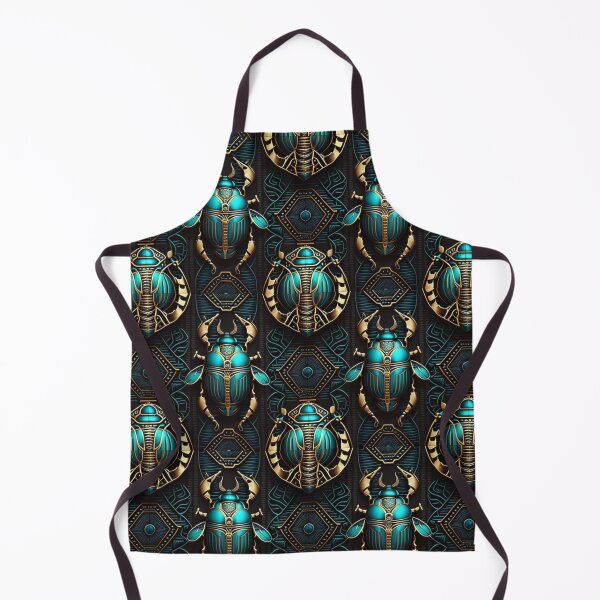 Item preview, Sacred Egyptian Scarab Beetle Fabric Textile Pattern designed and sold by Alladin7.