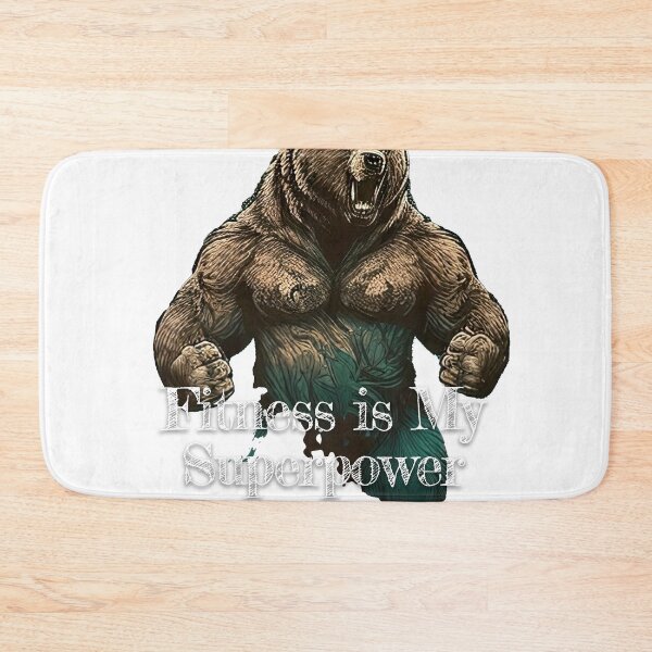 Item preview, Fitness is My Superpower Bodybuilding Fitness Gym Workout Exercise Merch Print  Design designed and sold by tengamerx.