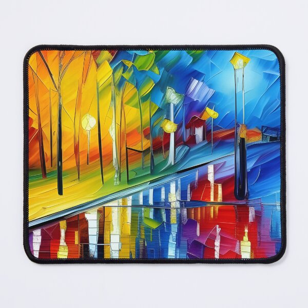 Item preview, Neo-impressionist park at night designed and sold by brandway.