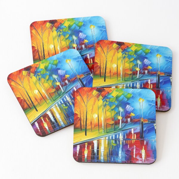 Item preview, Neo-impressionist park at night designed and sold by brandway.