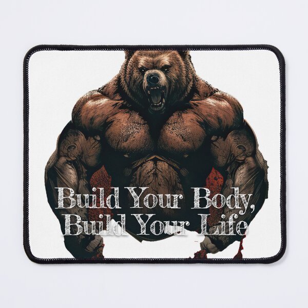 Item preview, Build Your Body, Build Your Life Bodybuilding Fitness Gym Workout Exercise Merch Print Design designed and sold by tengamerx.