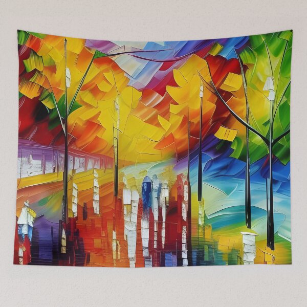 Item preview, Neo-impressionist colorful park designed and sold by brandway.