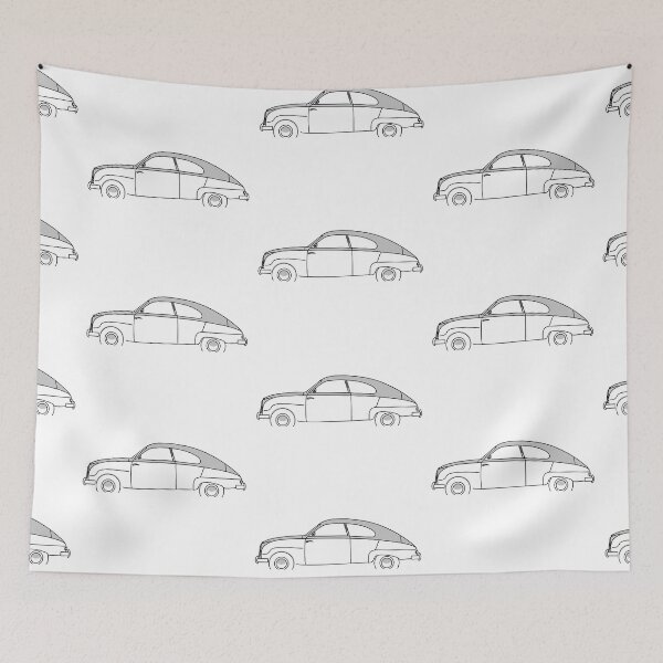 Item preview, Saab 93 profile of '55 designed and sold by MiQuintaRuta.
