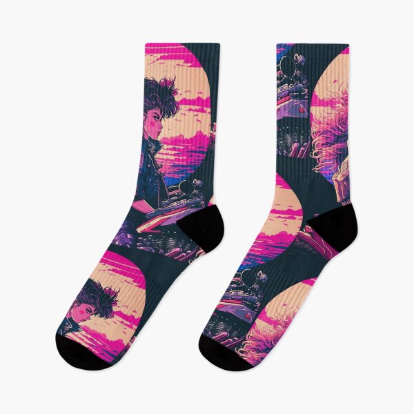 Artikelvorschau, Synthwave-80er-Anime-Charakter Nr. 1 entworfen und verkauft von RESToRAPTOR.