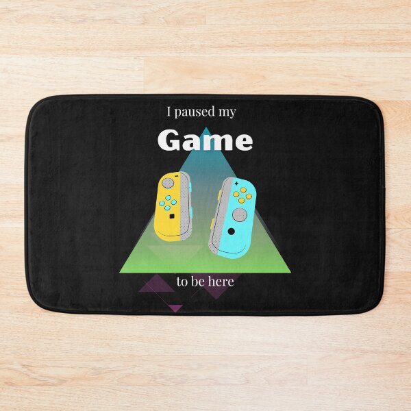 Item preview, Paused Game Colorful Joycons Black Background designed and sold by GamesR4Girls.