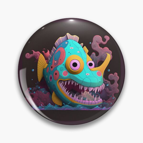 Item preview, Bruxish, the Colorful Psychic Fish in murky waters! designed and sold by Frocentric.