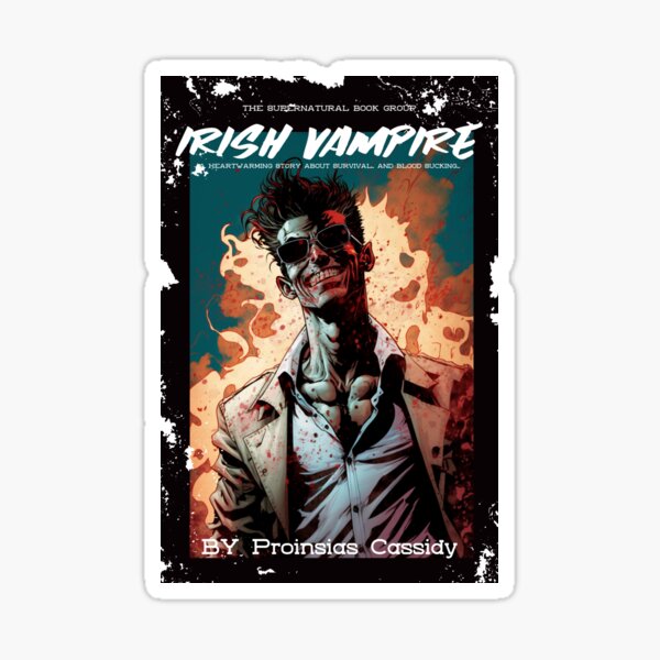 Item preview, Irish vampire, proinsias Cassidy comic book cover, fan art designed and sold by PabsCellaneous.