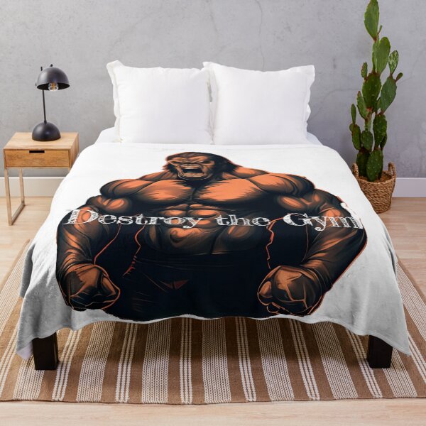 Item preview, Destroy the Gym Bodybuilding Fitness Gym Workout Exercise Merch Print Design designed and sold by tengamerx.