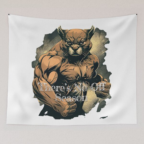 Item preview, There's No Off Season Bodybuilding Fitness Gym Workout Exercise Merch Print  Design designed and sold by tengamerx.