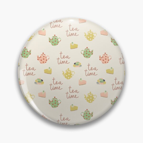 Item preview, tea time with teapots, cake, macarons designed and sold by cezidesign.