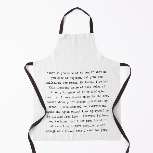 Item preview, Sense and Sensibility Quote | ...proof enough of a broken heart... designed and sold by WordsToArt.