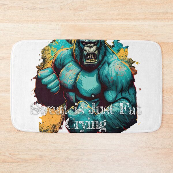 Item preview, Sweat is Just Fat Crying Bodybuilding Fitness Gym Workout Exercise Merch Print  Design designed and sold by tengamerx.