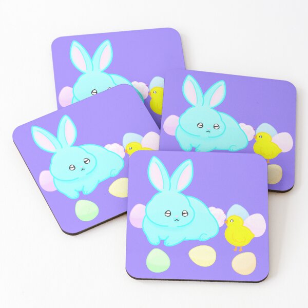 Item preview, Cute Easter bunny with chick and eggs designed and sold by MeowMeowsShop.
