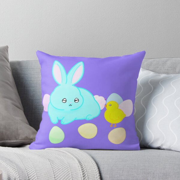 Item preview, Cute Easter bunny with chick and eggs designed and sold by MeowMeowsShop.
