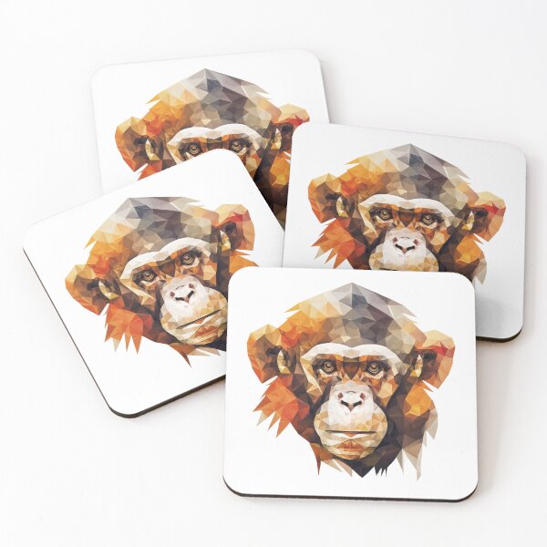 Item preview, Colorful Geometric Monkey  designed and sold by bigrockdesigns.