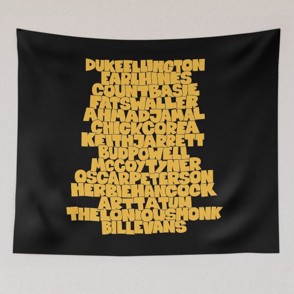 Item preview, Jazz Legends in Type: The Jazz Pianists designed and sold by Boogosh.