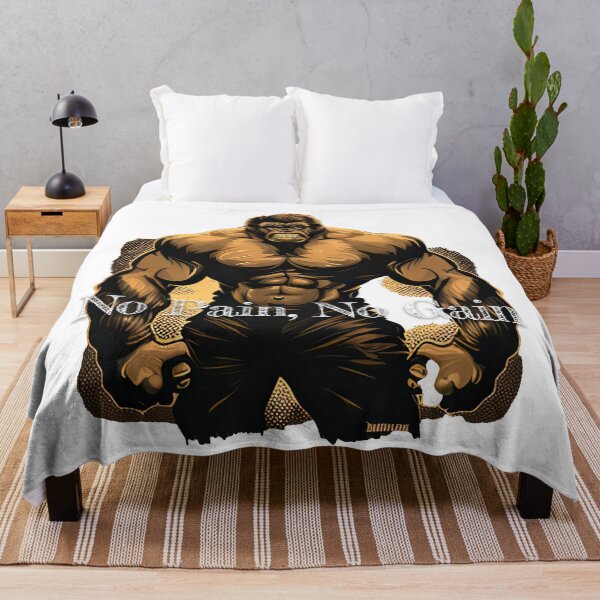 Item preview, No Pain, No Gain Bodybuilding Fitness Gym Workout Exercise Merch Print  Design designed and sold by tengamerx.