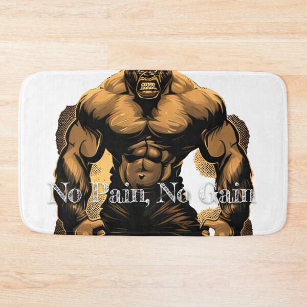 Item preview, No Pain, No Gain Bodybuilding Fitness Gym Workout Exercise Merch Print Design designed and sold by tengamerx.