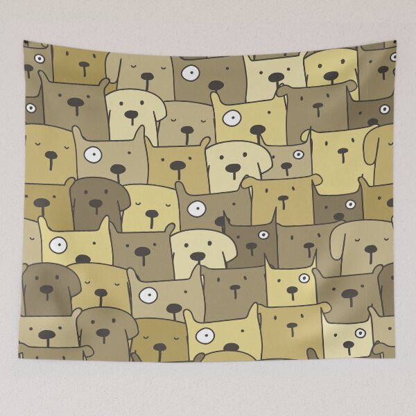 Item preview, Yellow Brown Dog Pattern designed and sold by OLAIZA.
