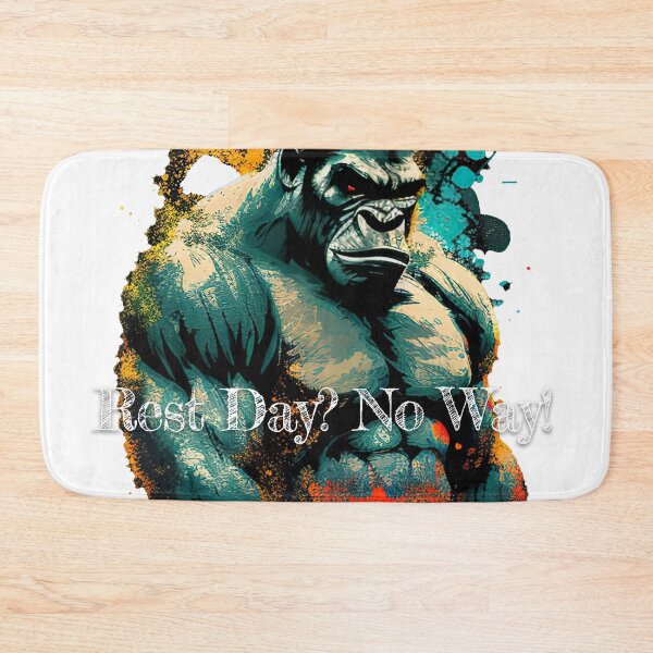 Item preview, Rest Day? No Way! Bodybuilding Fitness Gym Workout Exercise Merch Print  Design designed and sold by tengamerx.