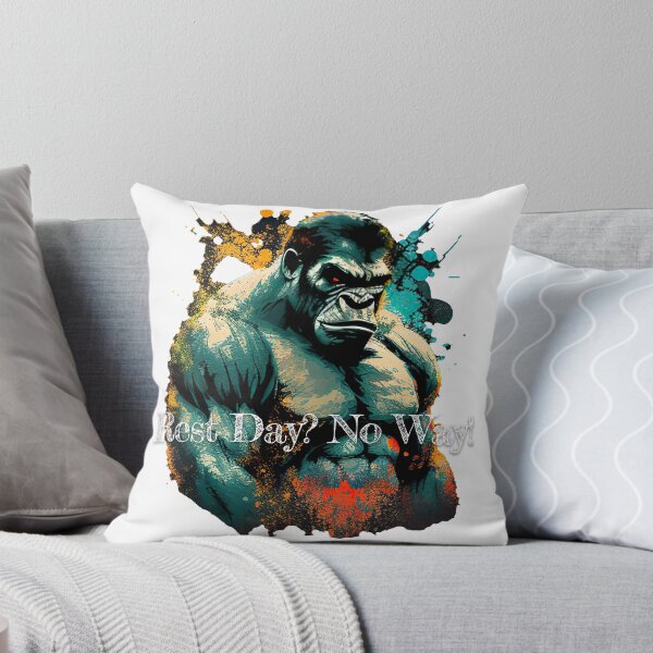 Aperçu de l'œuvre Rest Day? No Way! Bodybuilding Fitness Gym Workout Exercise Merch Print  Design créée et vendue par tengamerx.
