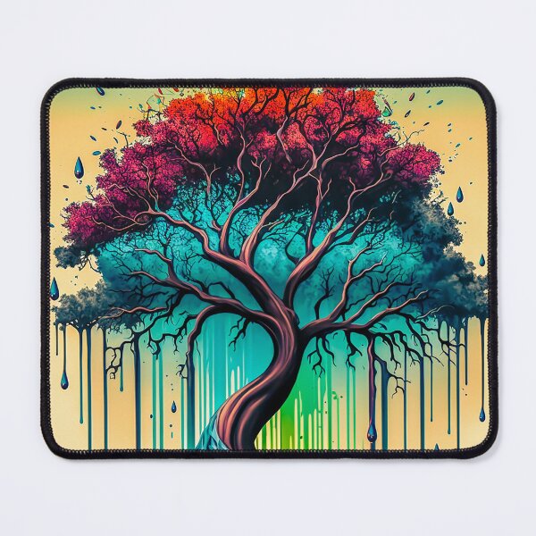 Item preview, Spiritual Journey: A Dripping Paint Tree of Life with Stairway to Heaven designed and sold by McGee-Artistry.