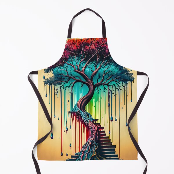 Item preview, Spiritual Journey: A Dripping Paint Tree of Life with Stairway to Heaven designed and sold by McGee-Artistry.
