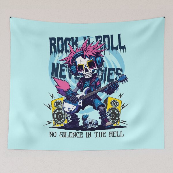 Item preview, Rock and roll never dies (clean ver.) - funny saying designed and sold by VichallanStudio.