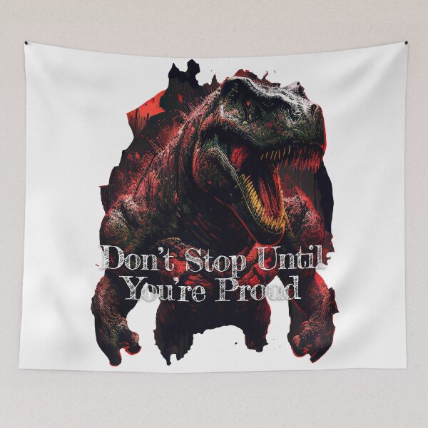 Item preview, Don't Stop Until You're Proud Bodybuilding Fitness Gym Workout Exercise Merch Print  Design designed and sold by tengamerx.