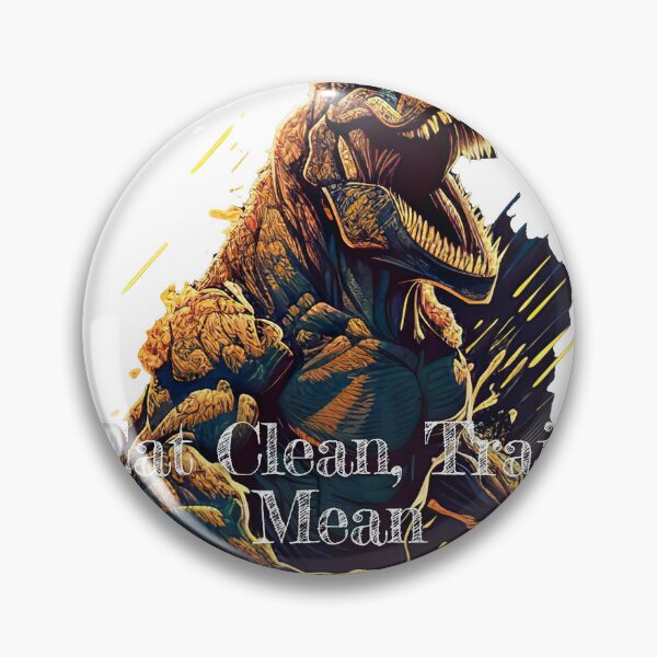 Item preview, Eat Clean, Train Mean Bodybuilding Fitness Gym Workout Exercise Merch Print  Design designed and sold by tengamerx.