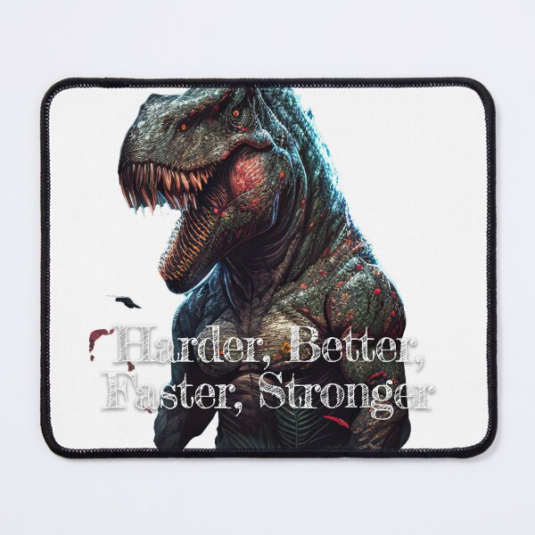 Item preview, Harder, Better, Faster, Stronger Bodybuilding Fitness Gym Workout Exercise Merch Print  Design designed and sold by tengamerx.