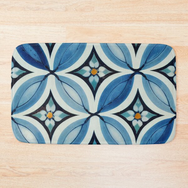 Item preview, Turkish Blue: Iznik Petal Tile Pattern designed and sold by EmeraldeaArt.