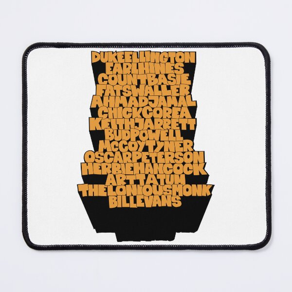 Item preview, Jazz Legends in Type: The Jazz Pianists designed and sold by Boogosh.