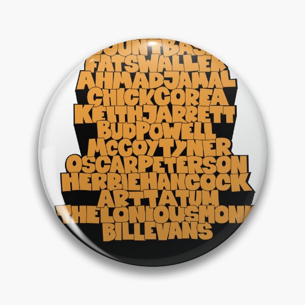Item preview, Jazz Legends in Type: The Jazz Pianists designed and sold by Boogosh.